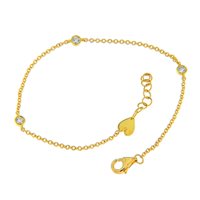Bracciale Gazzola Gioielli in Oro giallo Diamante 0.15 Ct BR-100-3-72-2-G-SI - BR-100-3-72-2-G-SI